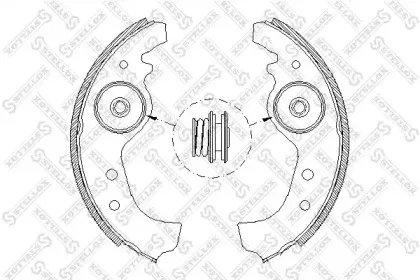 026 101-SX STELLOX Комплект тормозных колодок